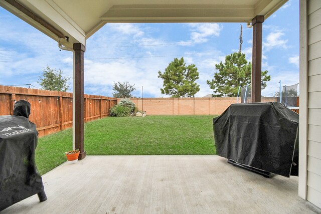 view of patio / terrace featuring grilling area