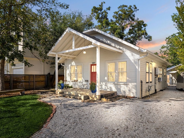 view of front of home