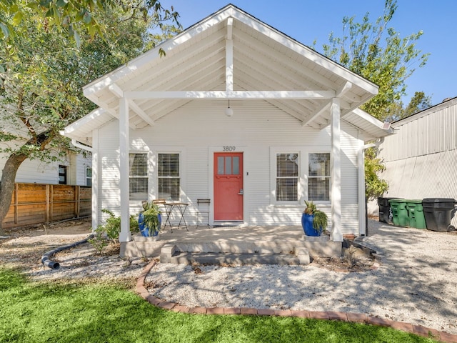 view of rear view of property