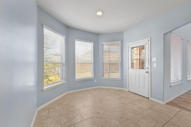 view of tiled entryway