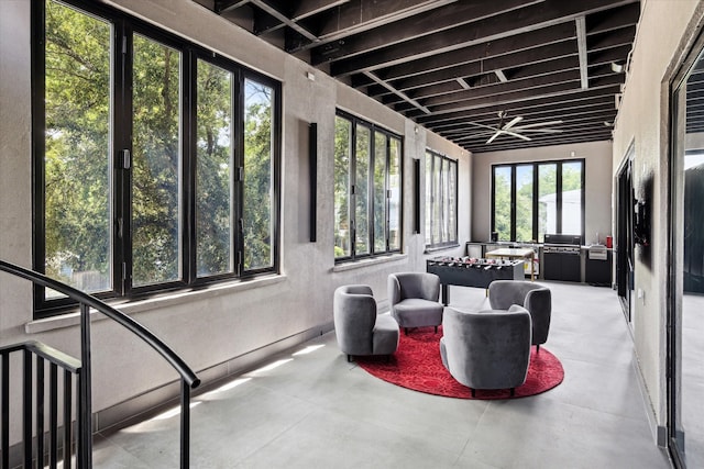 view of sunroom / solarium