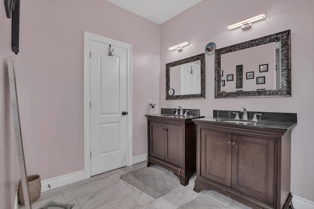 bathroom with vanity