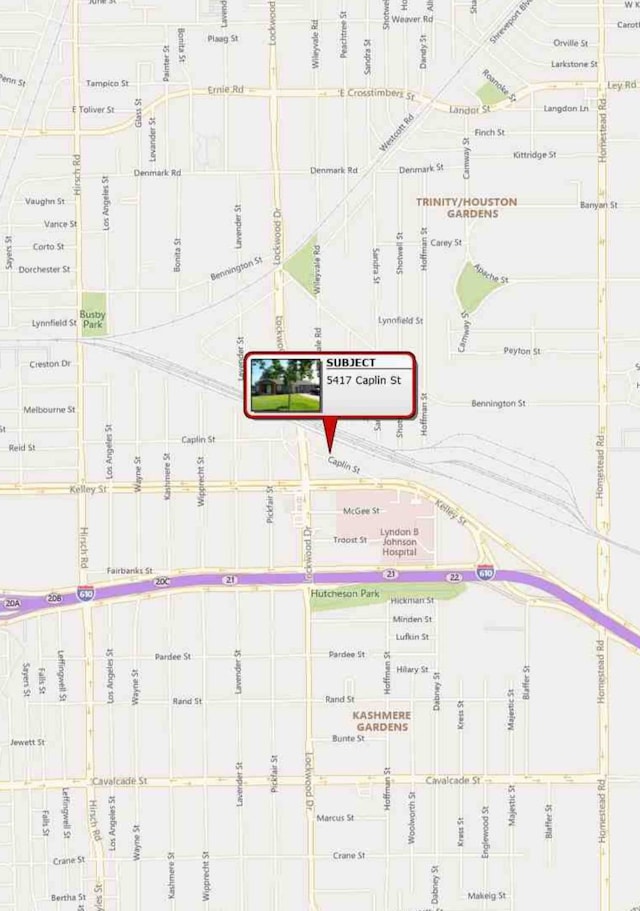 5417 Caplin St, Houston, TX 77026 - map