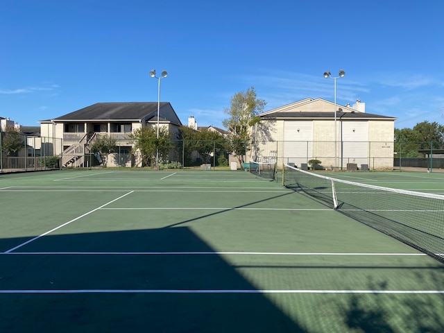 view of tennis court