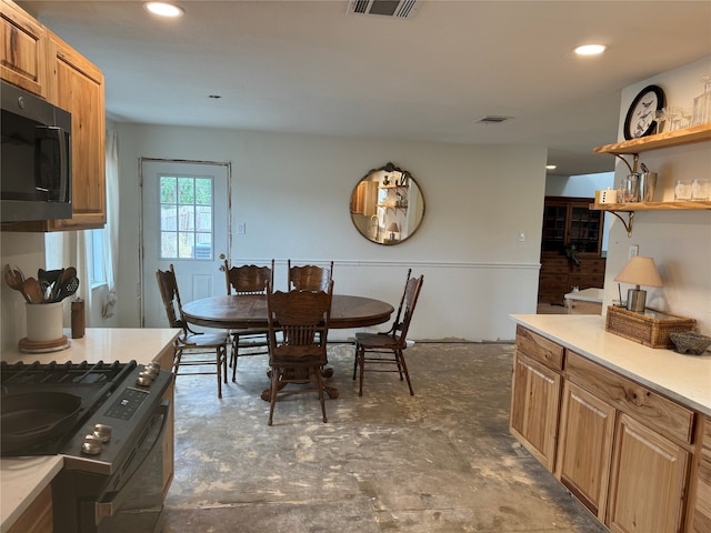 view of dining area