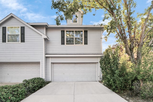 front of property featuring a garage