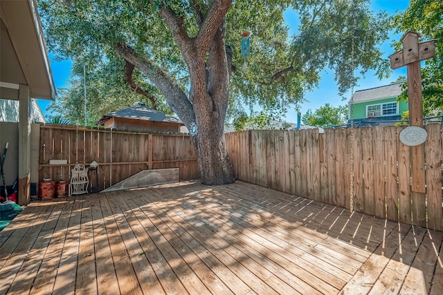 view of deck