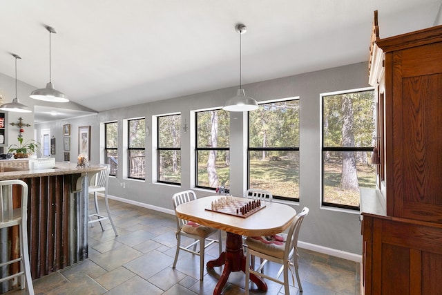 dining room featuring a wealth of natural light