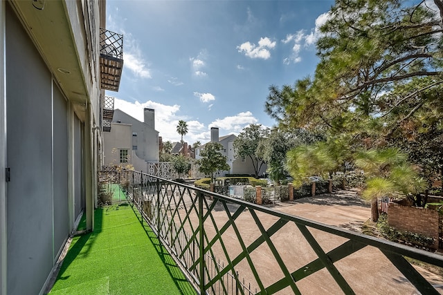 view of balcony