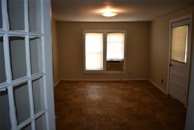 empty room featuring cooling unit