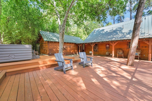 view of wooden terrace