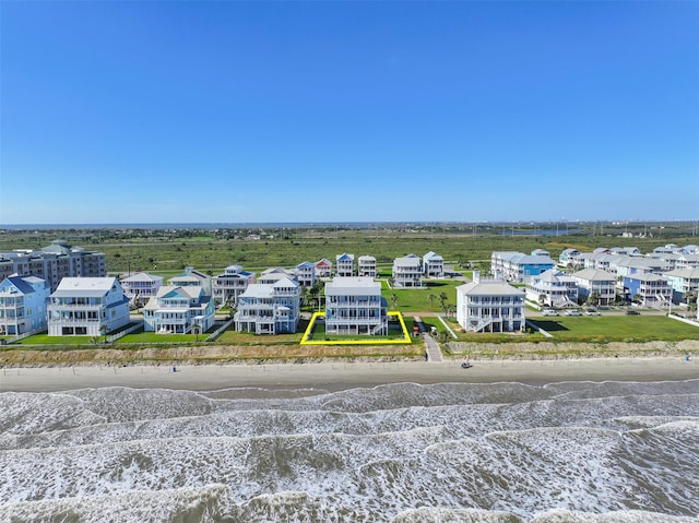 11707 Beachside, Galveston, TX 77554 - drone / aerial view of extended coastline