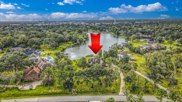 816 Lake Rd, Lake Jackson, TX 77566 - drone / aerial view of a nearby body of water