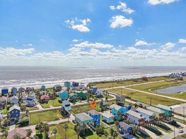 11218 Reagor Way, Galveston, TX 77554 - aerial perspective of suburban area with a nearby body of water
