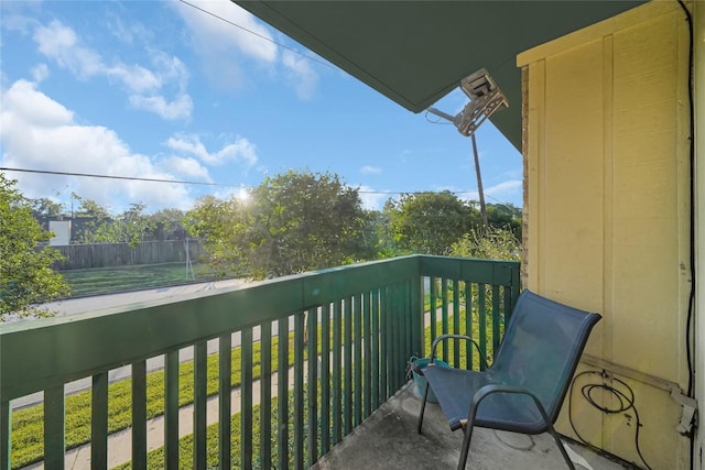 view of balcony
