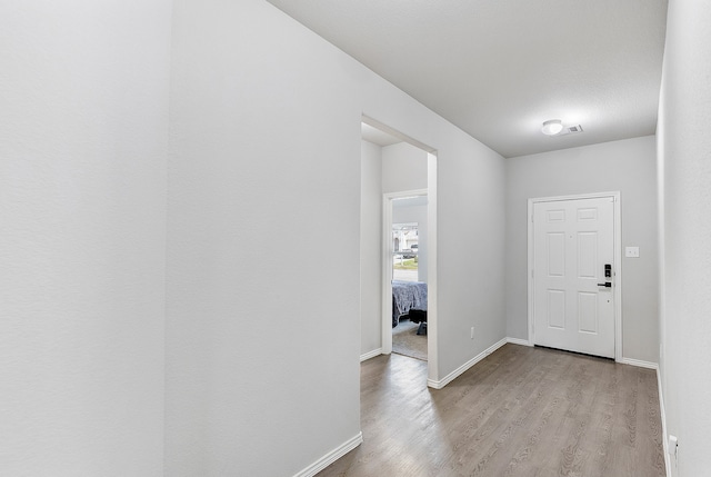 entryway featuring light wood-type flooring