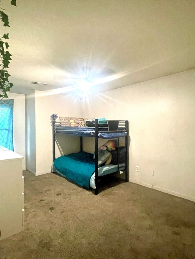 bedroom featuring carpet flooring