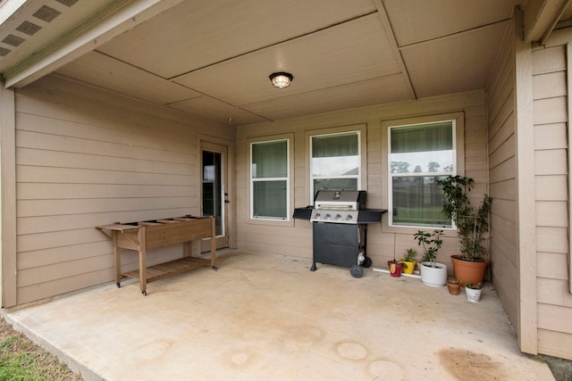 view of patio / terrace with area for grilling