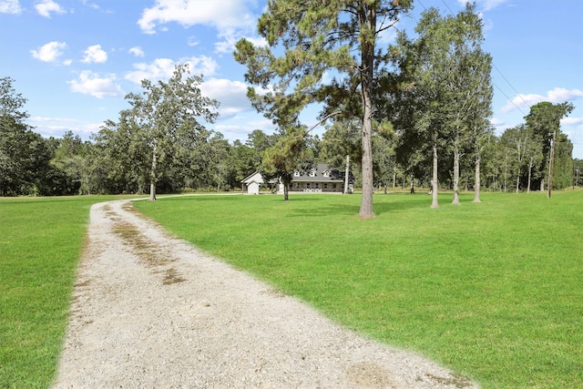 surrounding community featuring a lawn