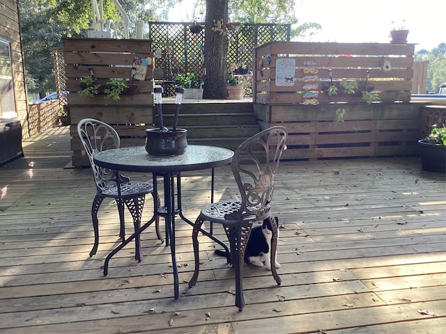 view of wooden terrace