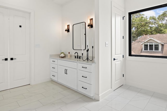 bathroom featuring vanity