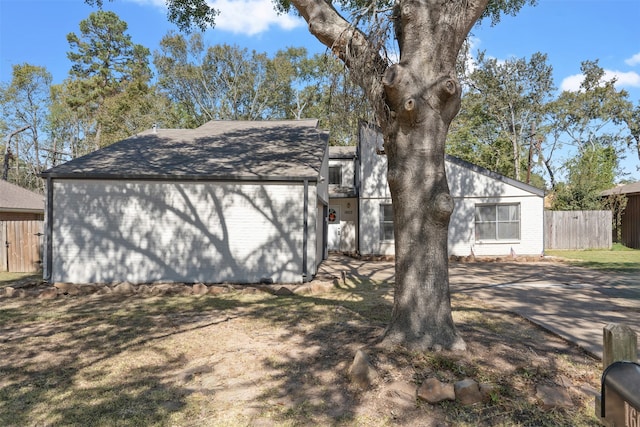 view of front of house with a patio