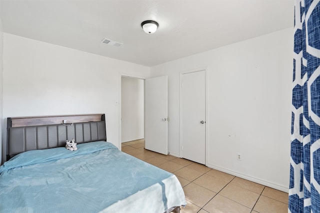 view of tiled bedroom