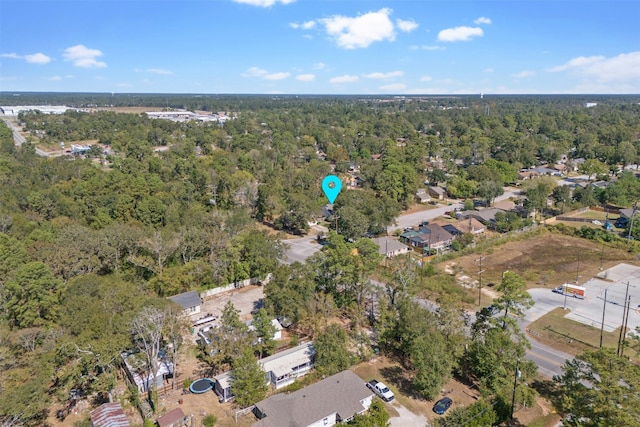 1603 Cantrell Blvd, Conroe, TX 77301 - view of property location featuring a heavily wooded area and nearby suburban area