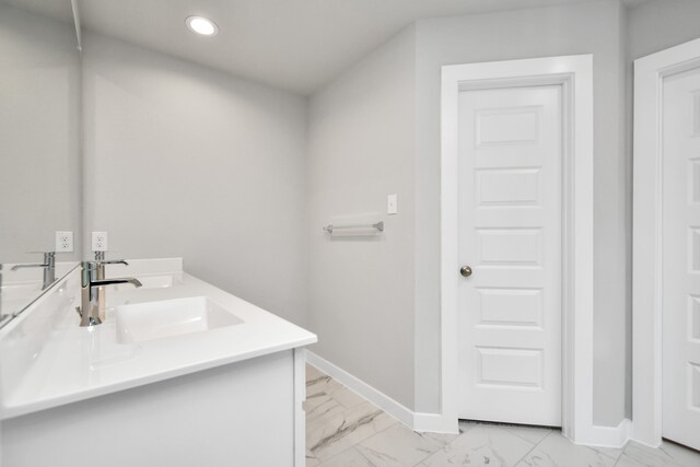 bathroom featuring vanity