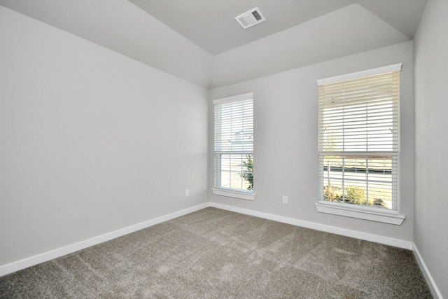 unfurnished room with carpet floors