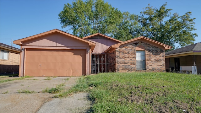 ranch-style home with a garage