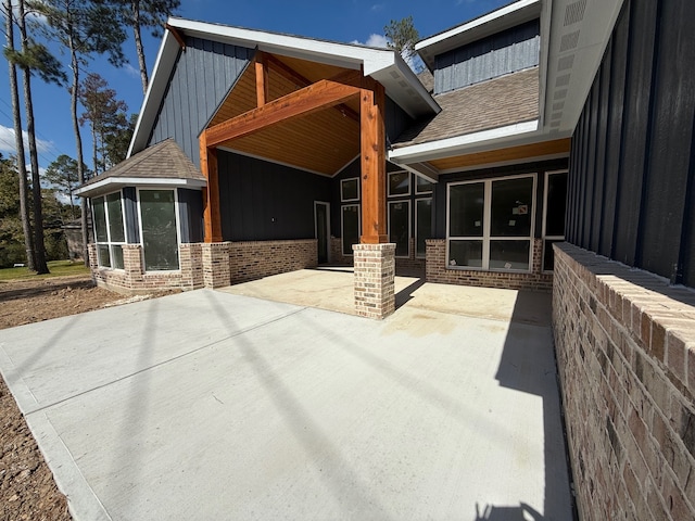 exterior space with a patio area