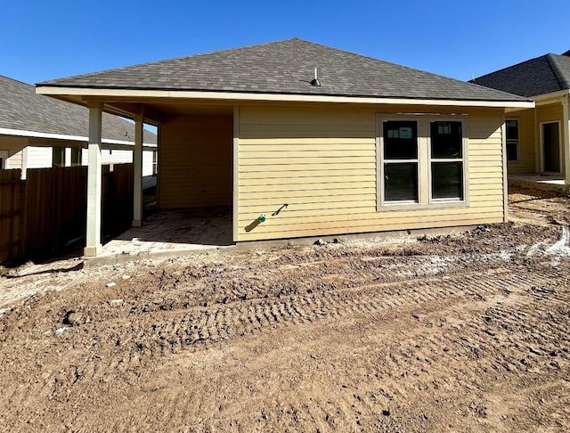 view of rear view of property