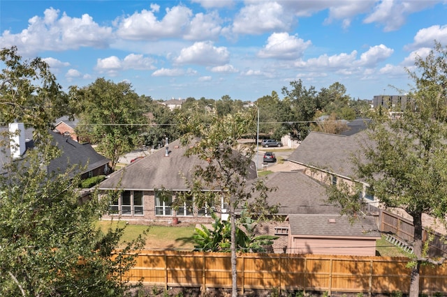 view of subject property