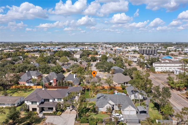 aerial perspective of suburban area
