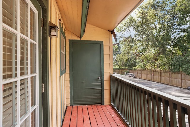 view of balcony