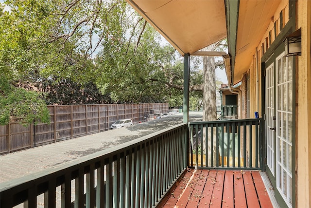 view of balcony