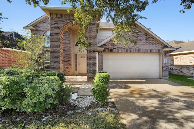 front facade featuring a garage