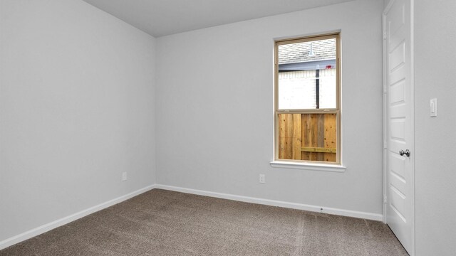 spare room with carpet flooring