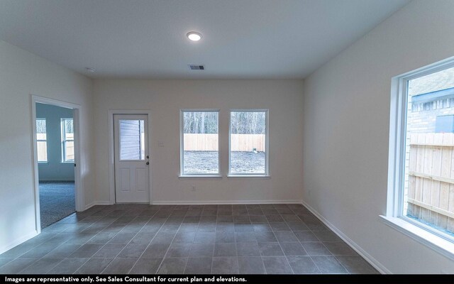 empty room featuring a wealth of natural light