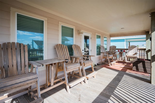 view of wooden terrace