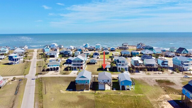 12919 Coronado Dr, Freeport, TX 77541 - aerial perspective of suburban area with a large body of water