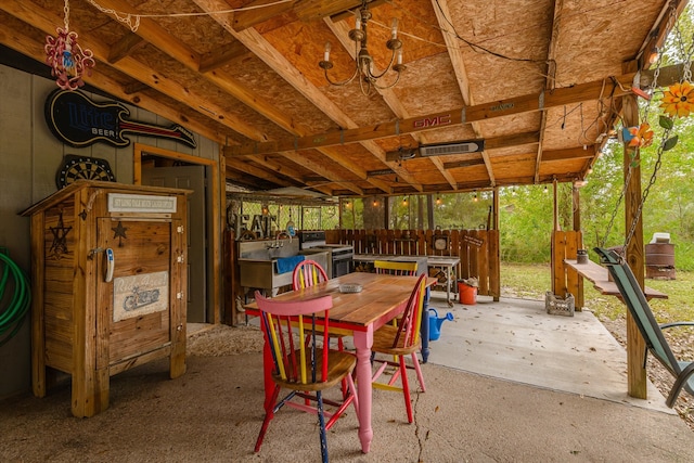 view of sunroom