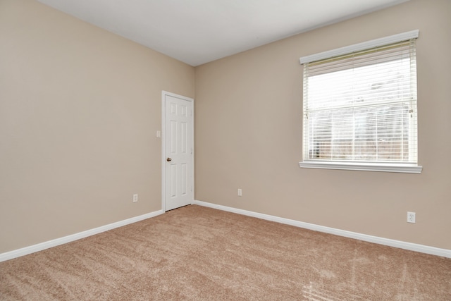 view of carpeted empty room