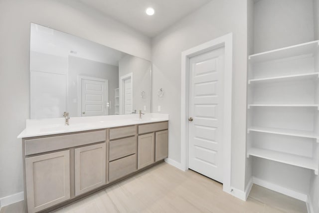 bathroom featuring vanity