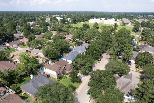 bird's eye view with a residential view