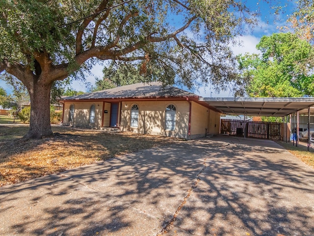 view of ranch-style house