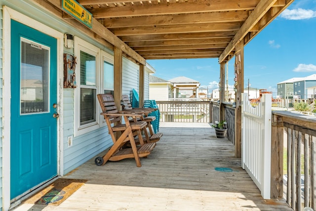 view of deck