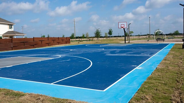 view of sport court