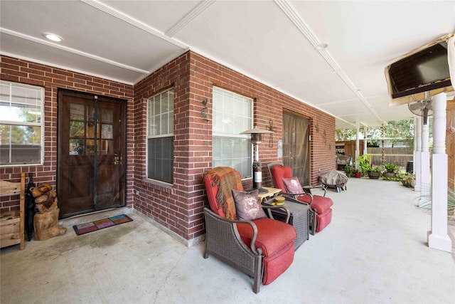 view of patio / terrace with a porch